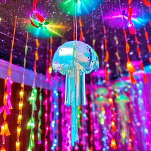 LED ilusorio medusas PVC decoraciones navideñas al aire libre centro comercial césped adorno de vacaciones para decoraciones de temporada navideña