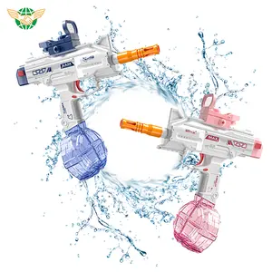 2024 New PC Material Electric Water Gun Automatic Squirt Guns Kids Outdoor Beach Shooting Game Stylish Electronic Toy Box