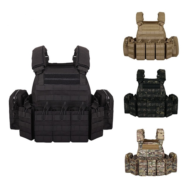 Multi-function Camouflage Training Suit System Tactical Vest Thickening Combination