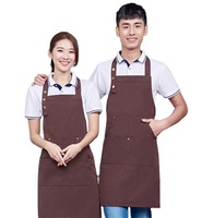 Tablier de cuisine unisexe réglable avec poches pour serveurs, cuisiniers, boulangerie, jardinage, peinture - Idéal pour restaurant et café