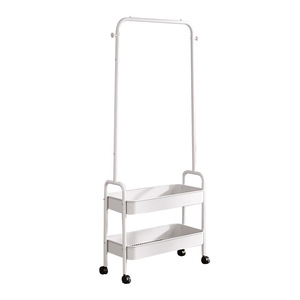 Youhui Floor Standing Clothes <b>Rack</b> With Storage <b>Shelf</b> Portable Coat <b>Rack</b> Minimalist Design For Indoor Use - Product Image 4