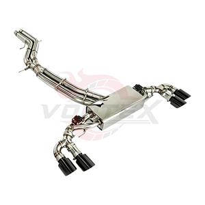 Sistema de Escape Catback con Válvulas de Acero Inoxidable Vortex para Porsche Cayenne 9Y0 E3 2.9T 3.0T con Tubos de Escape Cuádruples en Negro Brillante - Product Image 2