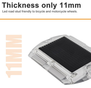 Cubierta para PC de alta resistencia a los golpes, ligera y delgada, con luz <span class=keywords><strong>solar</strong></span> intermitente de 20T para carreteras, baliza <span class=keywords><strong>solar</strong></span> para pavimento de carretera, ojo de gato. - Product Image 2