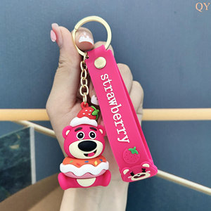 QY dessin animé ours personnage porte-clés mignon ours pendentif téléphone breloque sac breloque porte-clés voiture accessoire - Product Image 2