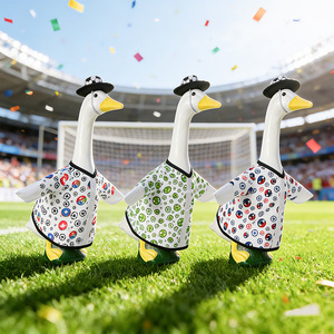 MSYO Disfraz de <span class=keywords><strong>Ganso</strong></span> con Estampado de Fútbol Temático de la Copa Mundial de Fútbol para Decoración de Jardín y Porche - Product Image 1