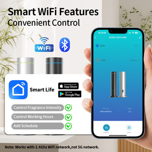 Siweiyi New Smart App Control Waterless Cold Air <b>Aroma</b> <b>Diffuser</b> 120ml Tabletop Scent Machine for Hotel Home Use - Product Image 4