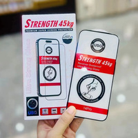 Verre trempé anti-chute à haute teneur en aluminium pour Samsung A15 A25 A35 A55 Film de protection d'écran de téléphone portable