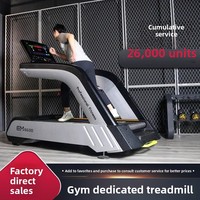 Tapis roulant électrique à écran tactile, grand modèle, qualité commerciale, intérieur, amortissant, multifonctionnel, silencieux, vitesse variable intelligente