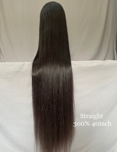 Perruques Lace Front en Cheveux Humains Densité 250% 13x4 Transparentes de Haute Qualité Cheveux Vierges Naturels Perruques Lace de 40 42 44 50 Pouces - Product Image 1