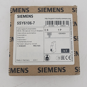 Interruptor Automático Nuevo Original PLC 5SY6106-7 1 Polo 6 Amperios 230/400 VCA 5SY61067 *Excelente Oferta* - Product Image 1