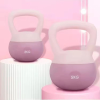 Venta al por mayor de pesas rusas de PVC con relleno de arena, ecológicas, duraderas, de diseño ergonómico, para ejercicios de glúteos, sentadillas y parte inferior del cuerpo en el gimnasio en casa.