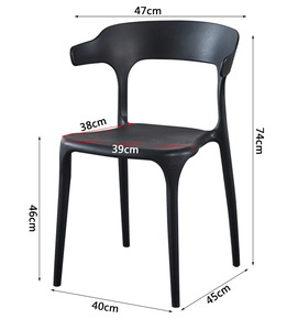 Chaises de salle à manger décontractées modernes et convertibles en plastique pour adultes, idéales pour les restaurants, cafétérias et salles de conférence (vente en gros) - Product Image 2