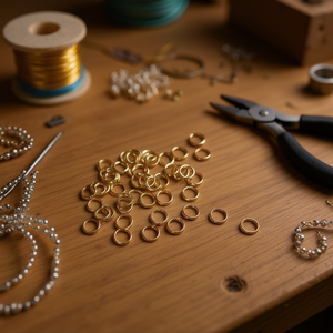 Anelli di Giunzione Ilan 7mm Oro 180pz Componenti per Gioielli - Product Image 2