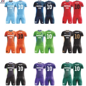 Conjunto de Camisas de Futebol Sublimadas por Atacado, Conjunto Respirável de Futebol, Roupas de Futebol de Secagem Rápida - Product Image 1