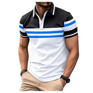 Camisa de Algodón Ligera y Cómoda para Hombre, Estampado de Lujo Suave, Antiarrugas, Ajuste Perfecto, Manga Corta, Diseño Clásico, Venta al por Mayor - Product Image 1