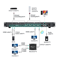 Matrice HDMI MT-VIKI 4K 60Hz 4x4 4x8 sur Ethernet + 4 récepteurs HDBaseT