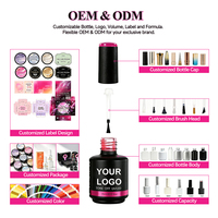 Vernis à ongles en gel UV 15 ml OEM/ODM TPO HEMA HPMA gratuit 3000 couleurs Marque privée Logo personnalisé Vernis à ongles en gel UV LED à faire tremper