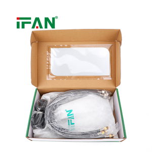 <span class=keywords><strong>Robinet</strong></span> mélangeur de <span class=keywords><strong>cuisine</strong></span> IFAN à col long en acier inoxydable noir plaqué, avec fonctionnement fluide et <span class=keywords><strong>raccord</strong></span> de <span class=keywords><strong>tuyau</strong></span> tressé robuste - Product Image 4