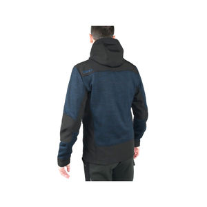 Beta 7637B Sudadera técnica polar azul con inserciones de tejido Softshell y capucha (tallas) - Product Image 4