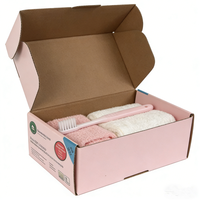 Caja de Cartón Roja Reciclable para Envíos, Caja de Cartón Corrugado Ecológica con Forma de Avión, Cajas de Embalaje de Papel para Cosméticos con Material de Relleno