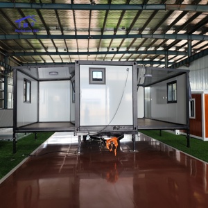 Mobile 20ft 30ft 40ft 2 3 4 5 6 Chambre à coucher Pliant Extensible Petite Maison Préfabriquée Conteneur Maison Restaurant - Product Image 1