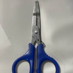 Ciseaux de pêche miniatures en acier inoxydable Ztc209 bleus 3Cr13 à lame droite avec dégorgeoir, équipement de pêche extérieur essentiel - Product Image 4