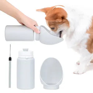 KEAN Garrafa de silicone para alimentação de cães e gatos, garrafa de água para alimentação de bebidas, comida de plástico para viagem, garrafa de água para cães