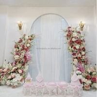 Décoration florale de mariage style bohème, roses terracotta, guirlande d'angle pour arche de mariage, vente en gros