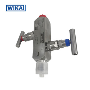 วาล์วควบคุมแรงดันคู่ Wika ขนาด 1/2 นิ้ว NPT พร้อมแผ่น PTFE สแตนเลส สำหรับมิเตอร์วัดแรงดันสูง น้ำมัน น้ำ และแก๊ส - Product Image 2