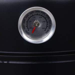 Parrilla Ahumadora 3 en 1 de Estilo Moderno y Grado Comercial para Barbacoa al Aire Libre con <span class=keywords><strong>Asador</strong></span> Giratorio y Carro de Mano con Recubrimiento en Polvo para Leña o Carbón - Product Image 5