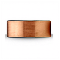 12mm 8mm Polierter Gebürsteter 18K Roségold Individuell Gravierter Wolframcarbid Schwarzer Ehering THX Schmuck THX-TD174 Klassisch