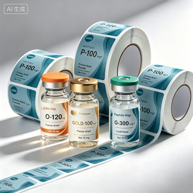 Waterproof Lab Vial Tags Custom Printed Personalized Stickers For Medical Bottle Marking