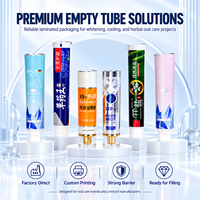 Tubes de dentifrice personnalisés en aluminium et plastique ABL 100 ml avec bouchon à vis, imprimés UV, emballage vide pour soins bucco-dentaires 12,7-35 mm