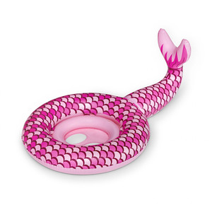Bouée gonflable sirène pour enfants 105x68x46cm, jouet de piscine fantaisie - Product Image 5