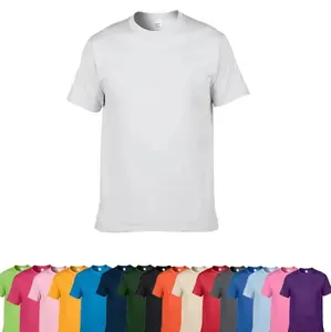 2023 Hohe Qualität Bester Preis Kurzarm Einfarbig Rundhals ausschnitt 100% Polyester Weiß Sublimation Grafik T-Shirt für Männer
