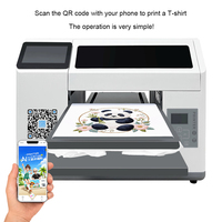 Machine d'impression DTG mobile à code QR, format A3, pour t-shirts, imprimante textile numérique DIY pour magasins de vêtements – Meilleures ventes