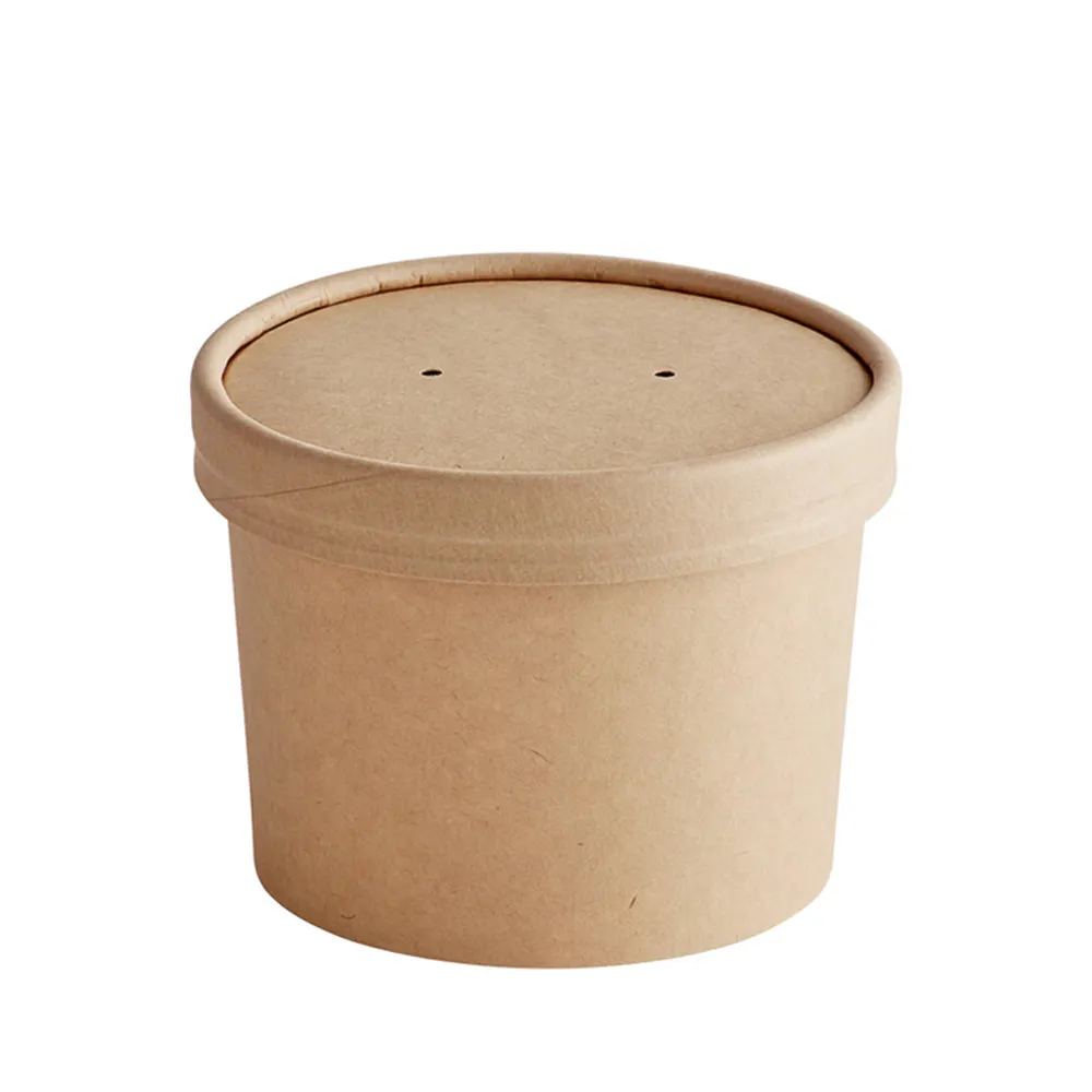 Contenitore per zuppa biodegradabile 32OZ contenitore per zuppa di carta portabicchieri monouso