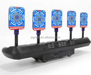 Nuovi bersagli da tiro digitali in movimento da corsa 5 bersagli giocattoli per punteggio elettronici con ripristino automatico con pista - Product Image 4