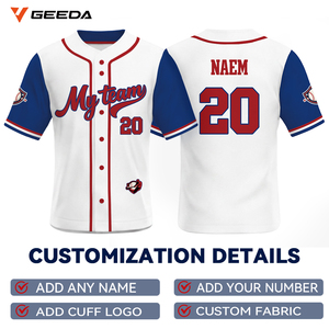 Veste de baseball haut de gamme respirante pour l'été, grande taille, imprimée, pour hommes et femmes, logo personnalisé, OEM ODM, usine - Product Image 4