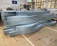 (ISO9001,CE) conception spéciale de faux plafond de hall en aluminium ondulé décoratif de piscine