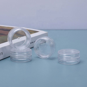 Pots cosmétiques cylindriques transparents en PP avec couvercle à vis, sérigraphiés pour le stockage d'échantillons de maquillage 2g 3g 5g 10g 15g 20g - Product Image 3