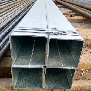 Tubo <span class=keywords><strong>in</strong></span> <span class=keywords><strong>Acciaio</strong></span> ERW Zincato a Caldo di Alta Qualità, Tubo Quadrato e Rettangolare <span class=keywords><strong>Nero</strong></span>, Lunghezza 6m/12m, Grado Q195-Q345, per Saldatura e Tubazioni - Product Image 4