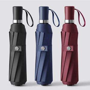 10rib 3 Fold Manual Umbrella with Enlarged <b>Canopy</b>, Suitable for Business Use, <b>Sun</b> Protection, and Advertising Printing - Product Image 2