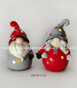 Kendi susu air keramik jamur Natal, kapasitas besar dengan pegangan tangan - Product Image 3