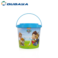 IML-contenedor de comida en molde, etiqueta de 1 litro de plástico, 1kg, 2,5 kg, 3kg, 5kg, con mango de tapa