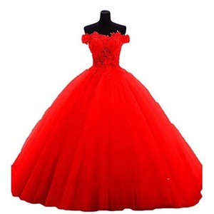 Blue Off-Shoulder Ball Gown Tulle Evening Dress Empire Waist Floral Print Women's Formal Wear - Product Image 4