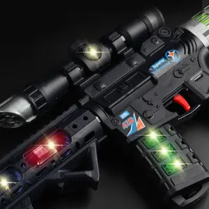 مسدسات ألعاب للأولاد بسعر الجملة، مسدس كهربائي رخيص وواقعي مع موسيقى وإضاءة - Product Image 5
