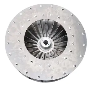 diameter 380 mm aluminum fan impeller for combustion equipment burning machine blower wheel factory hot sale