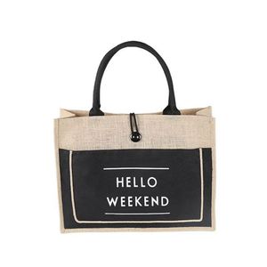 Sac de courses en jute à prix avantageux, vente en gros - Product Image 4