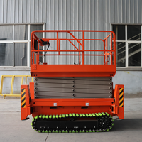 En stock, livraison rapide : Plateforme élévatrice mobile électrique à ciseaux de 6m, 8m, 10m, 12m, 14m pour l'inspection des ponts et des tunnels